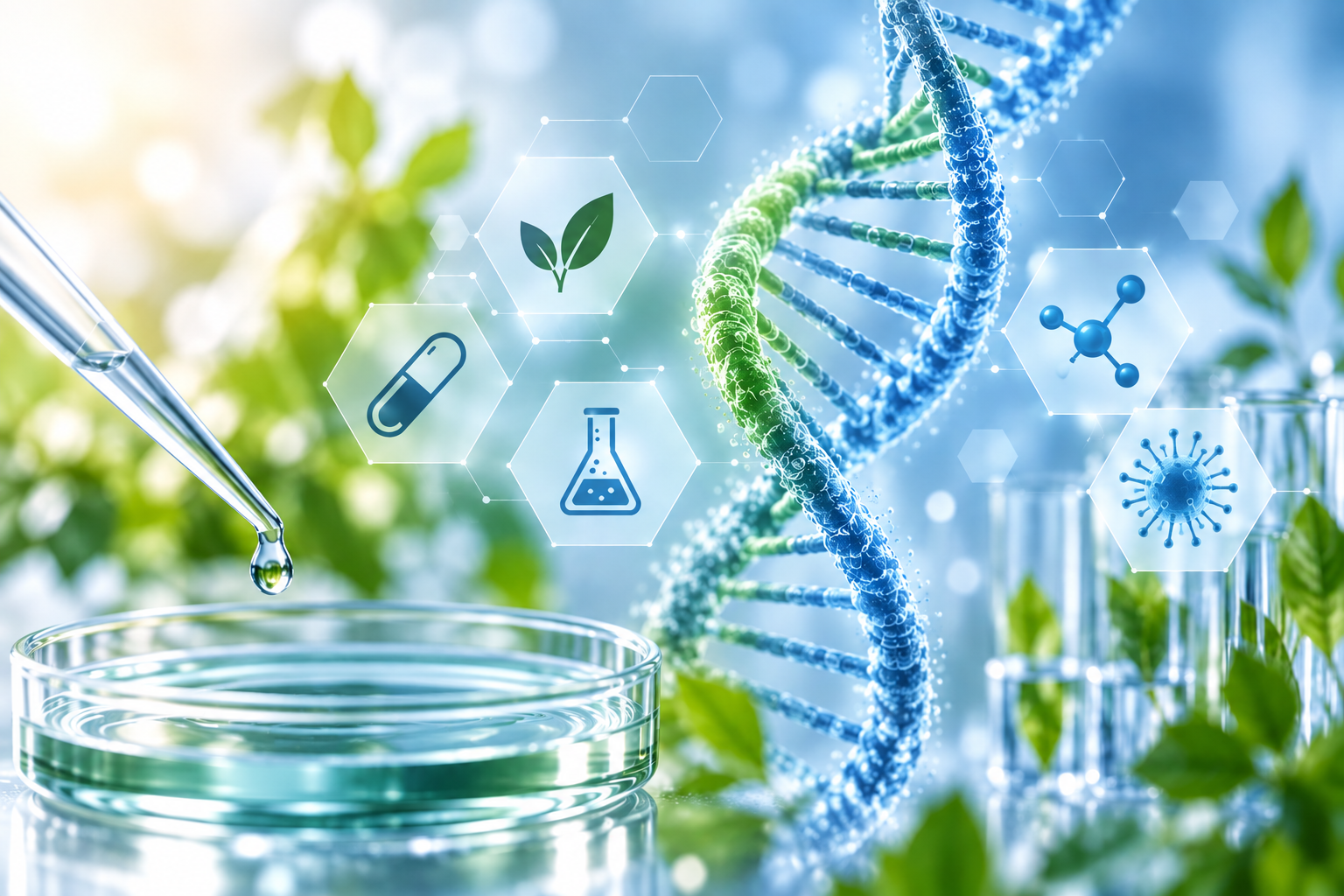 Researchers working in a life sciences laboratory